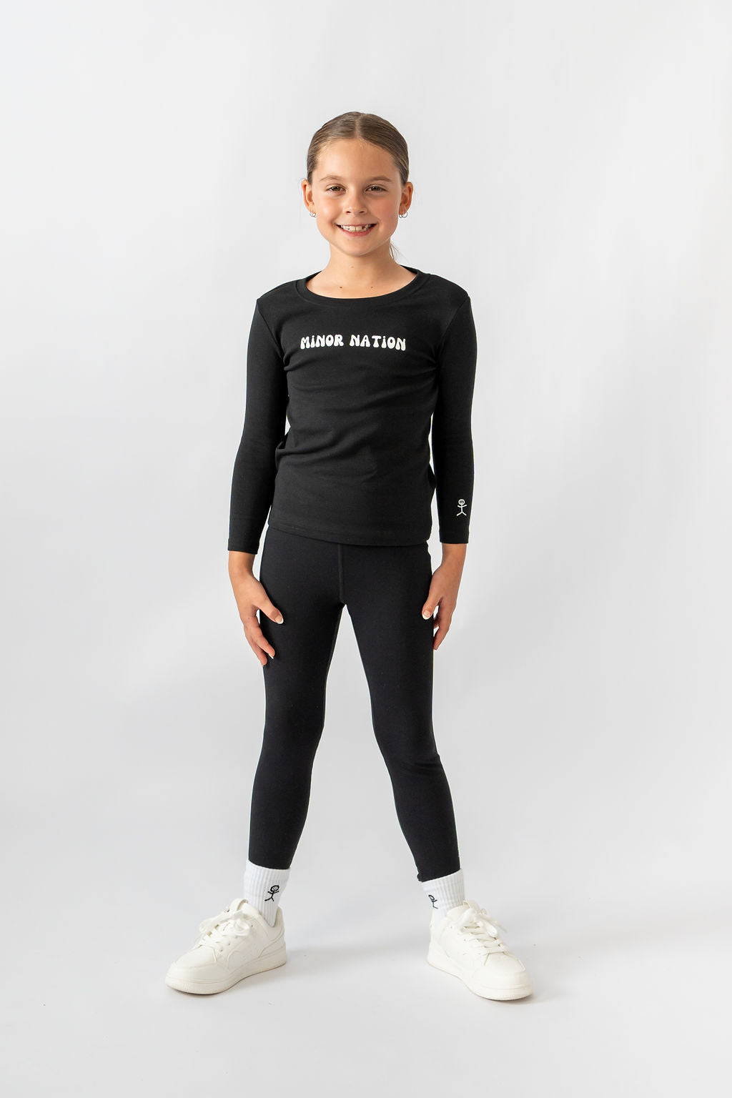 Product photo of Girls Elite Long Sleeve Top Black