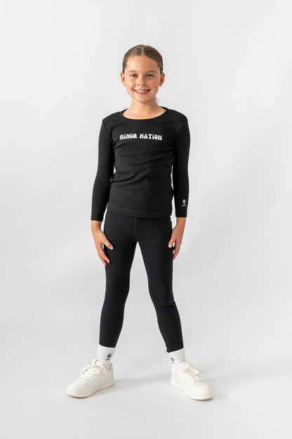 Product photo of Girls Elite Long Sleeve Top Black