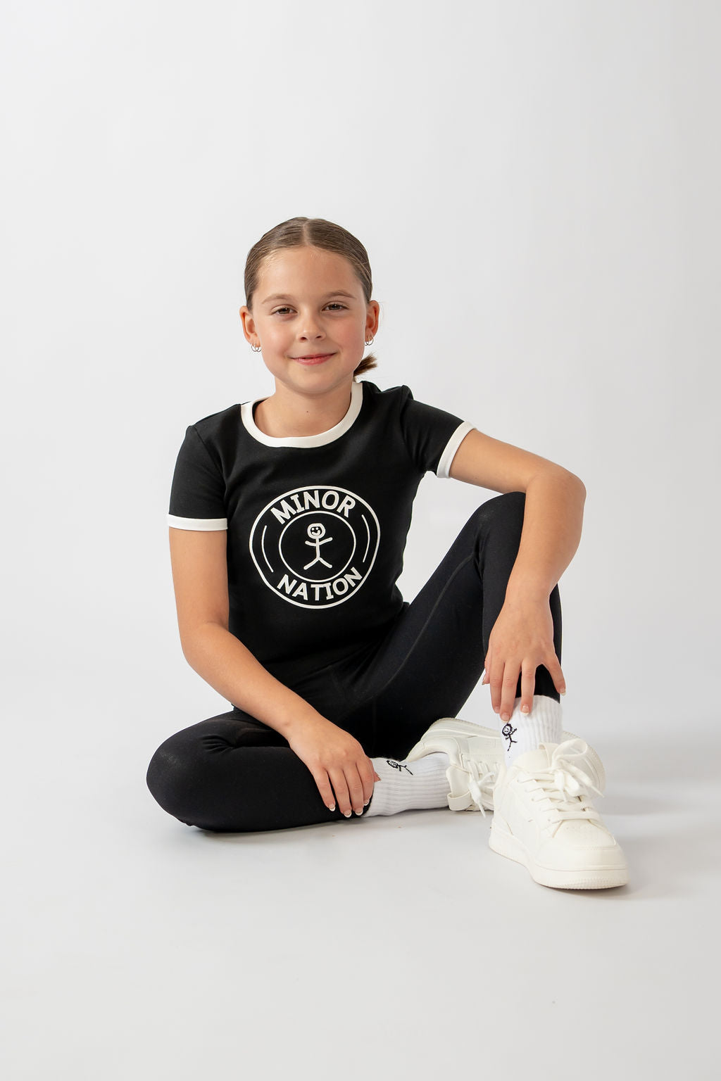 Girls Club Tee Black