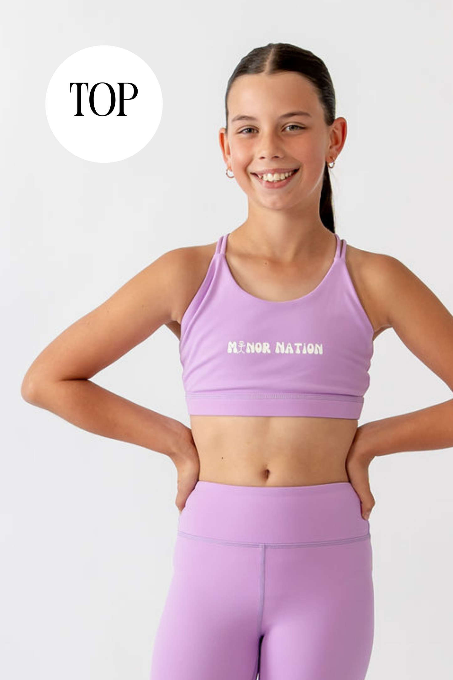 All-Around Gym Crop Top Lilac