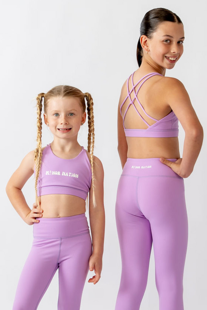 All-Around Gym Crop Top Lilac